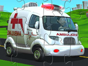 Fourgonnette Ambulance De Dessin Animé