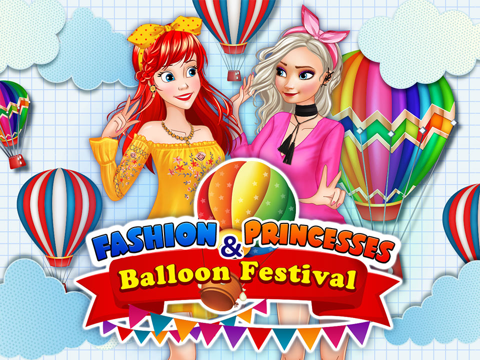 Princesses De La Mode Et Festival De Ballons