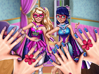 Super-Héros Princesses Salon D’Ongles