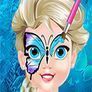 Bébé Elsa Papillon Face Art