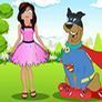Zoe Avec Scooby-Doo Habillé