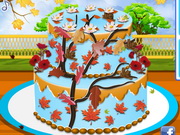 Gâteau De Mariage D’Automne