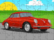 Puzzle De Dessin Animé Porsche