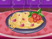 Spaghetti À L’Ail Et Au Basilic