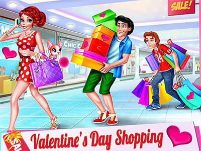 Saint-Valentin Et#8217;S Jour Shopping